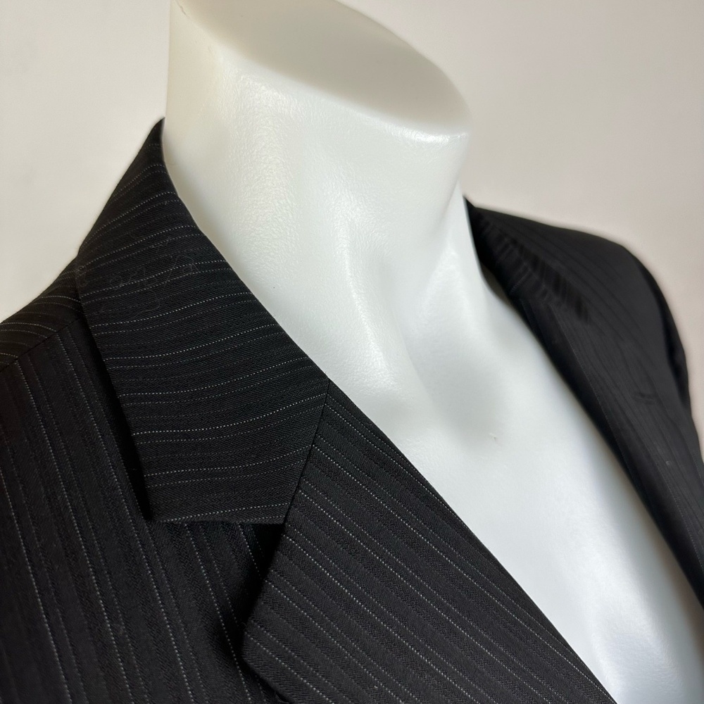 Patrick James Black Pinstripe Sport Jacket Size 44R